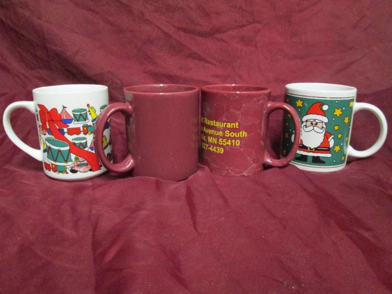 lot 194 image: Lot of 4 miscellaneous coffee mugs....