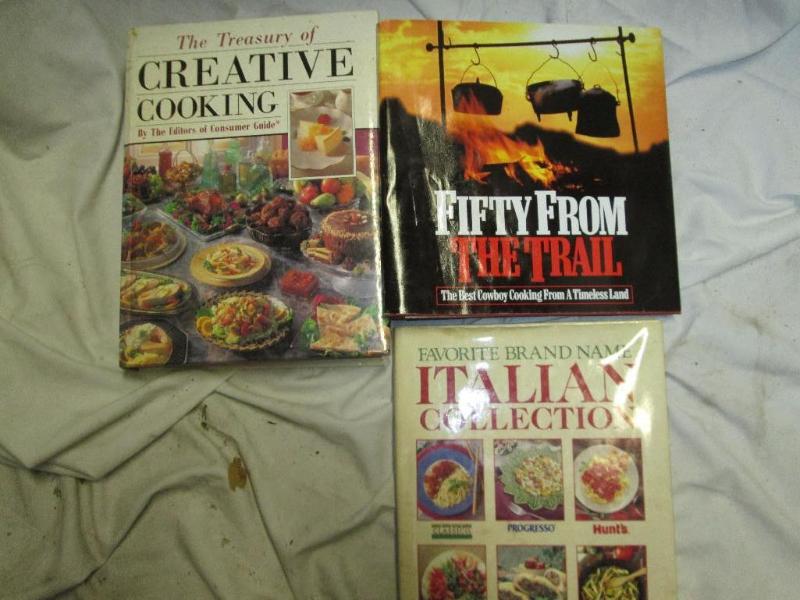 lot 203 image: Cookbooks...