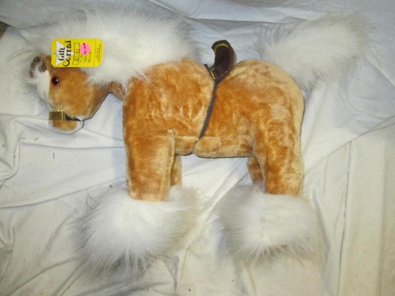 lot 206 image: Stuffed plush horse...