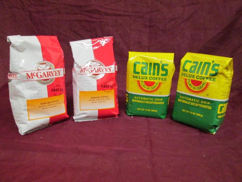lot 218 image: Mixed lot. 2- 12 oz bags of McGarve...