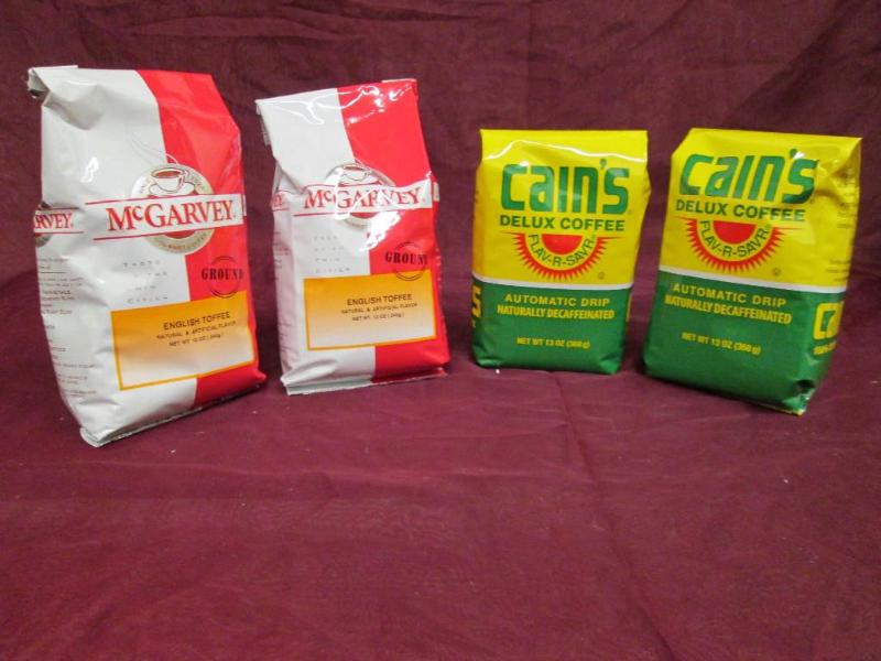 lot 219 image: mixed lot. 2- 12 oz bags of McGarve...