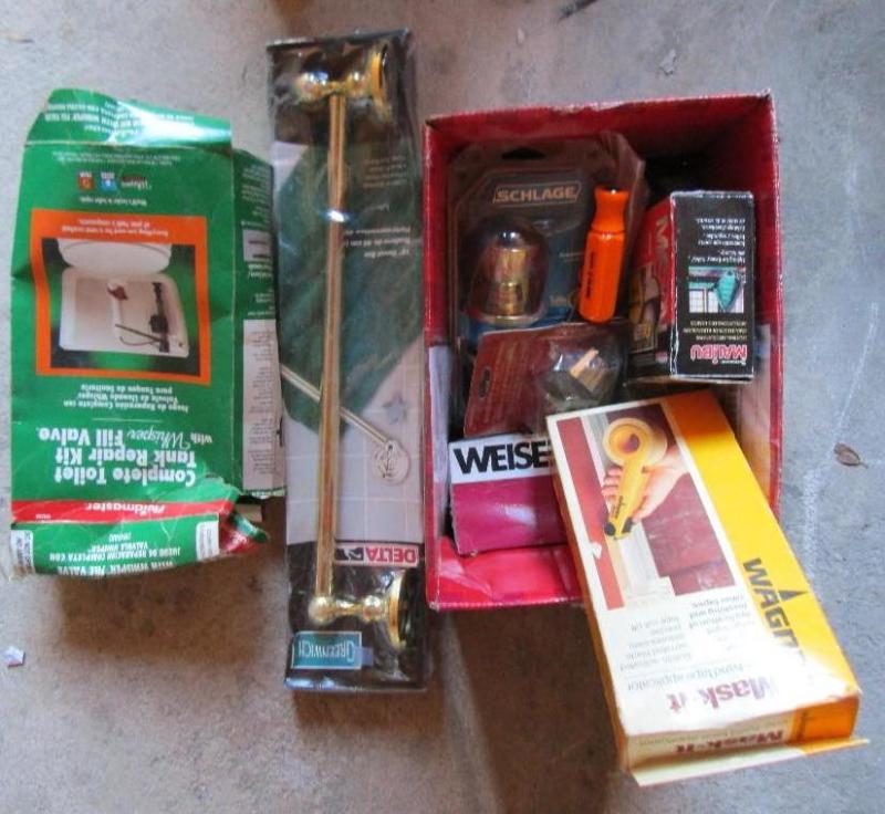 lot 68 image: Lot of household repair items. Door...