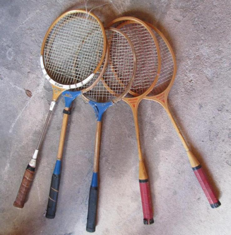 lot 74 image: Lot of badminton rackets....