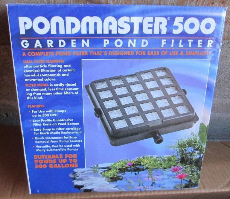 lot 84 image: Waterfall insert and pond filter fo...