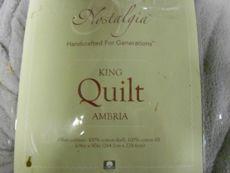 Nostalgia KING sized Quilt....