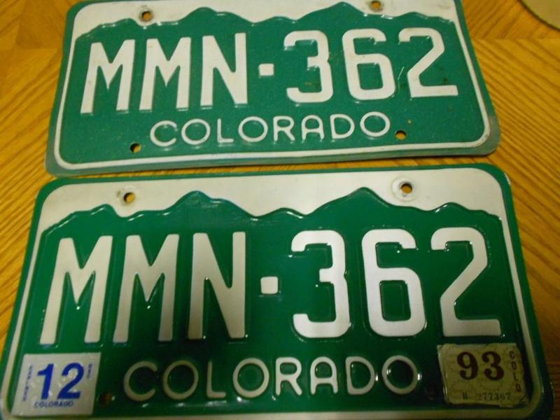 Pair of License Plates....