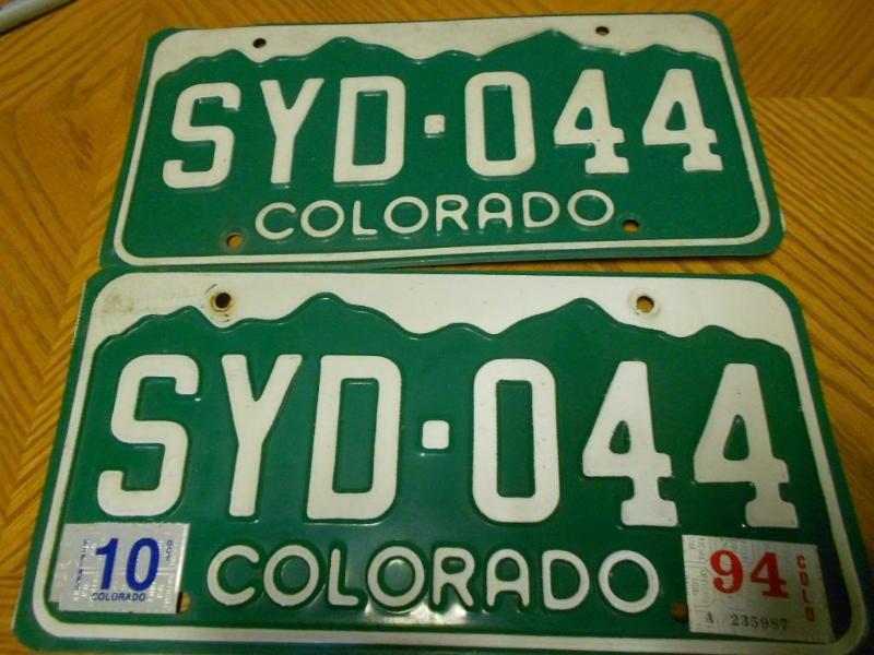 Pair of License Plates....