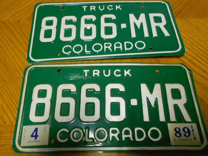 Pair of License Plates....