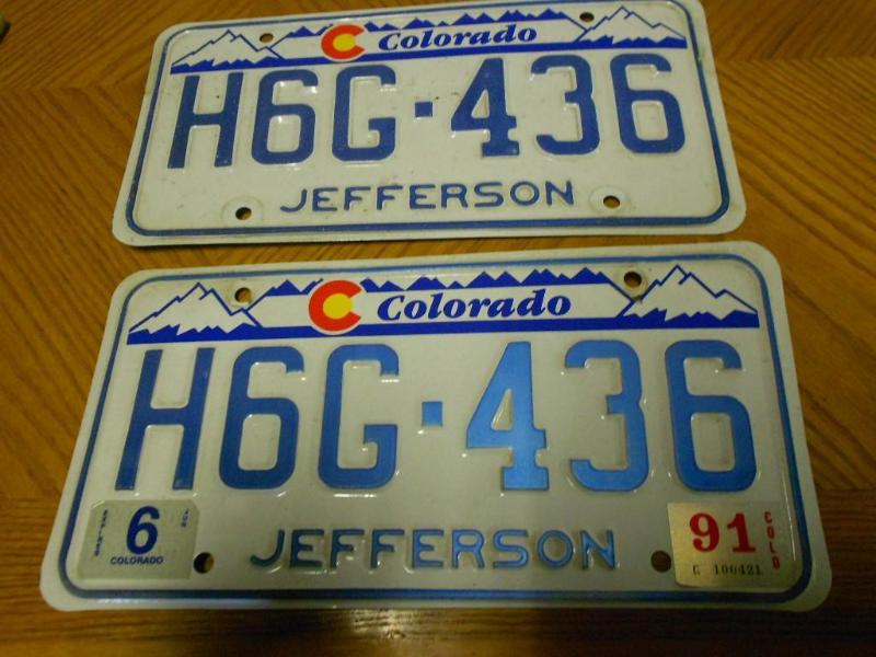 Pair of License Plates....