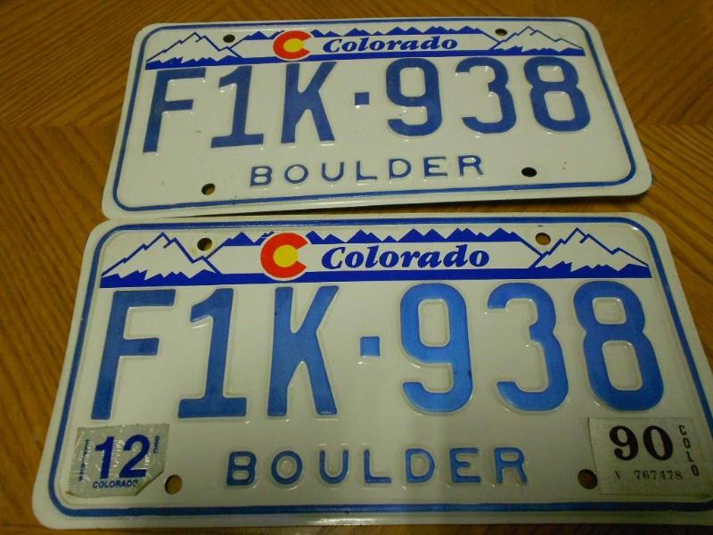 Pair of License Plates....