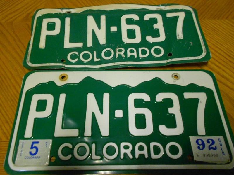Pair of License Plates....