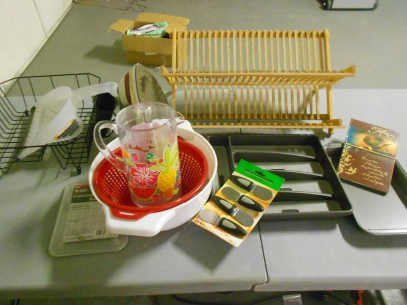 Various Kitchen Supplies like a fou...