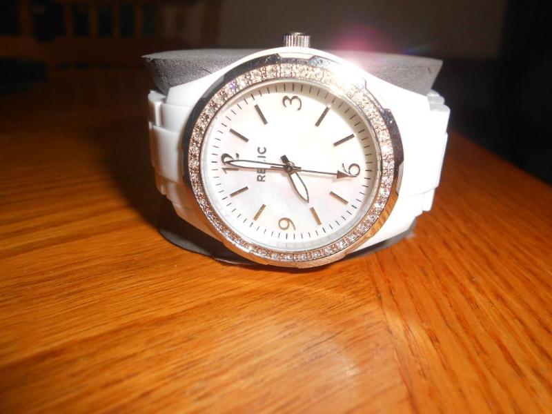 White with diamond Relic Watch....