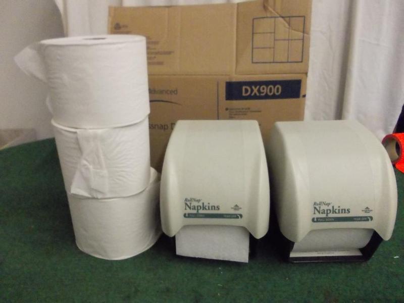 2 Roll Napkin Dispensers &amp 3 Ro...