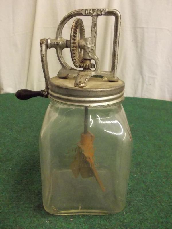 Glass Sunbeam Butter Churn Cracked ...