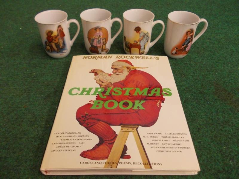 4 Norman Rockwell Mugs &amp Norman...