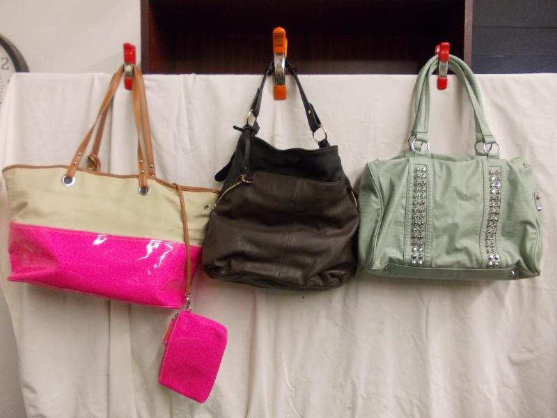 3-Assorted Purses (2-Tone Black &am...