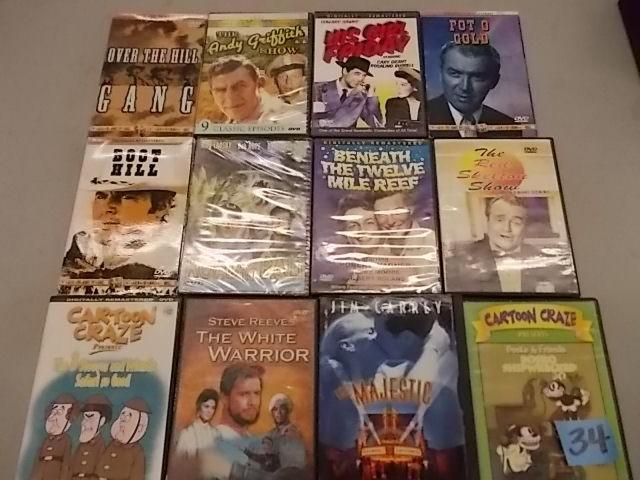lot 34 image: 12-DVDs...