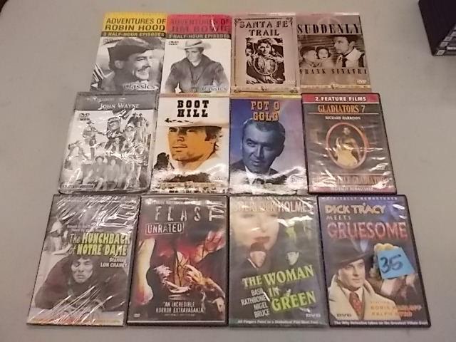 lot 35 image: 12-DVDs...