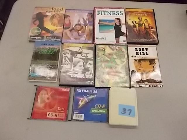 lot 37 image: 7-DVDs, Cassette Book, 8 Track&nbs...
