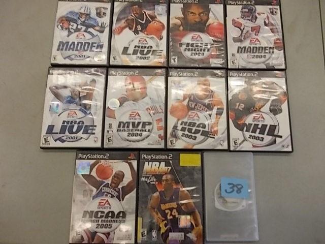 lot 38 image: 10-PS2 Games, 1-PSP Game...