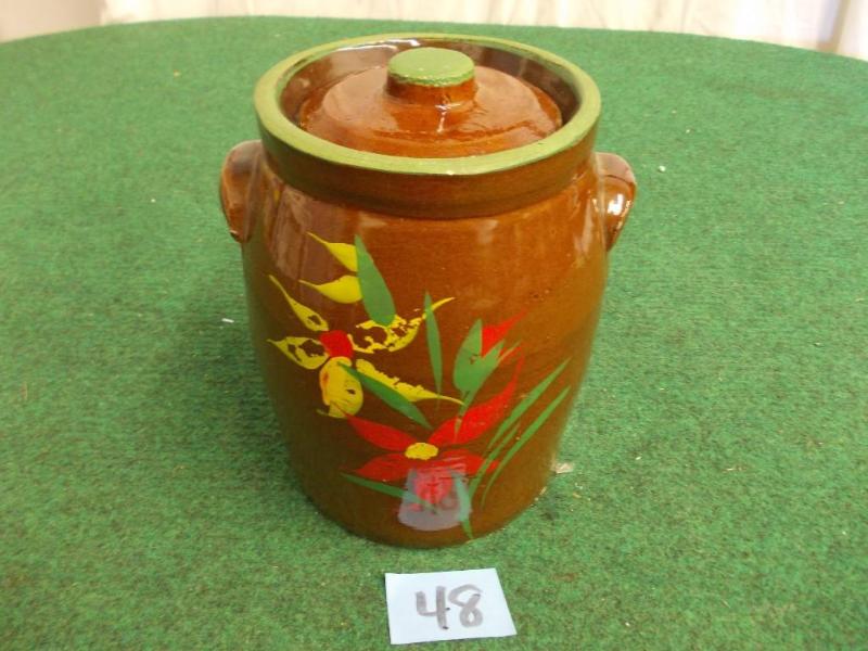 lot 48 image: Vintage Cookie Jar With Lid...
