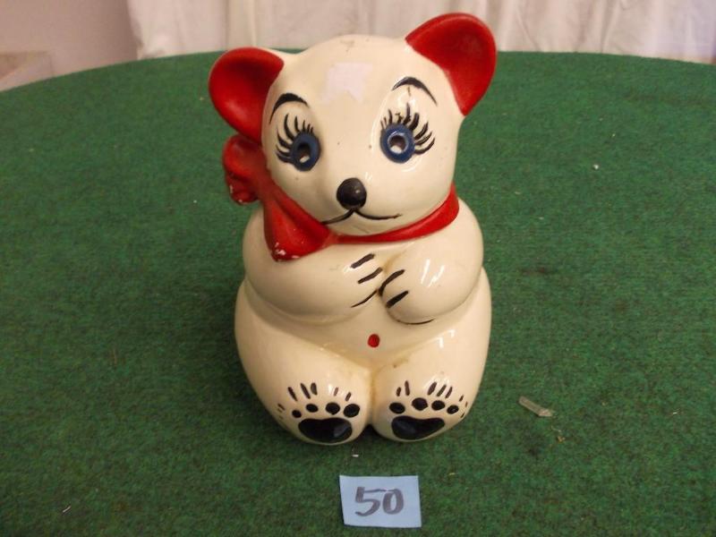 lot 50 image: Vintage Cookie Jar With Lid...