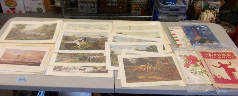 lot 60 image: Box Lot Currier & Ives Picture ...