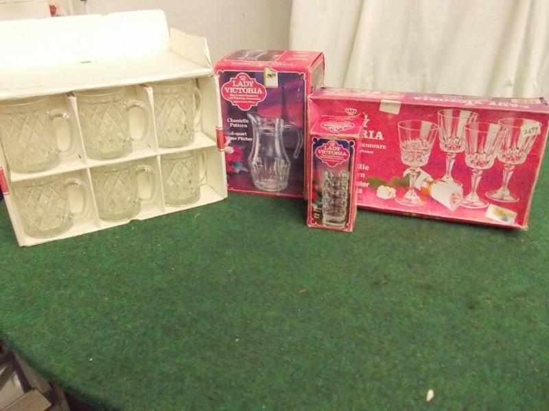 lot 63 image: Box Lot Assorted Lady Victoria Crys...