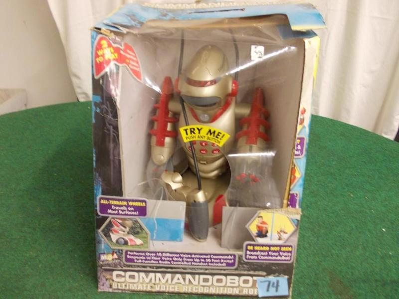 lot 74 image: Commandobot4- Voice Recognition Rob...