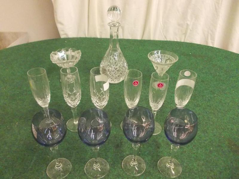lot 87 image: Crystal Decanter & Assorted Ste...