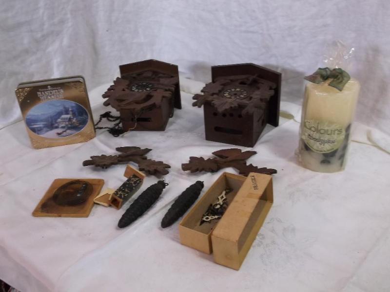 Flat with cuckoo clock parts only w...