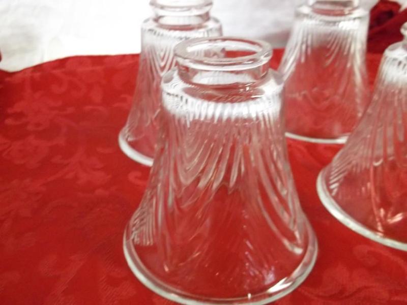 4 nice glass globes 5&quot x 5&qu...