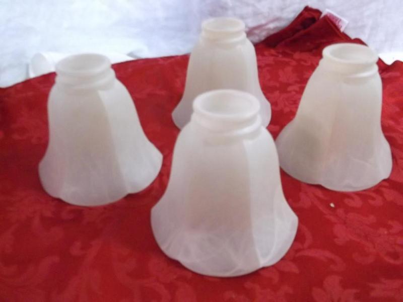 4 nice glass globes 5&quot x 5&qu...