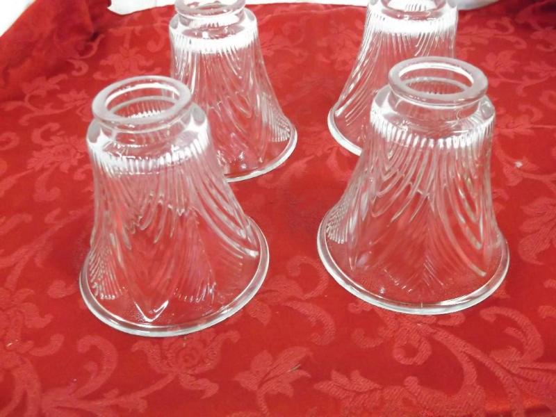 4 nice glass globes 5&quot x 5&quo...