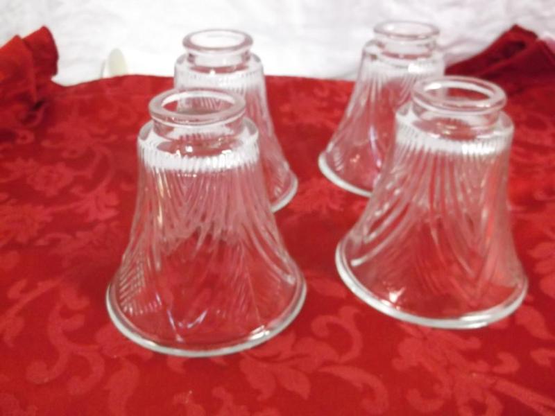 4 nice glass globes 5&quot x 5&qu...
