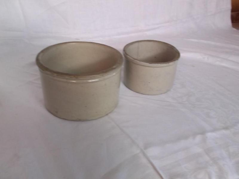 Lot of two Butter crocks one has tw...