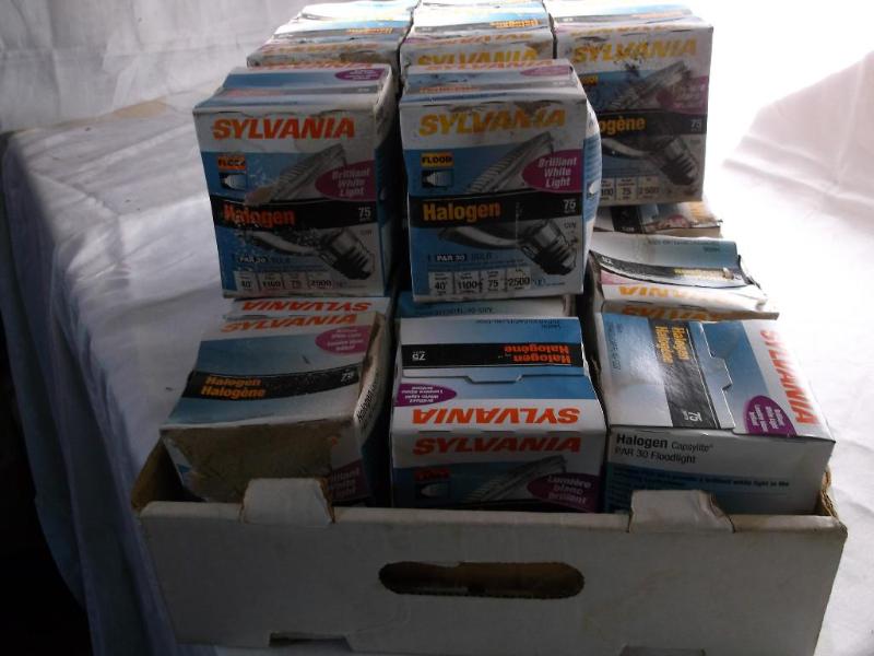 Flat of 21 Sylvania Flood light 75 ...