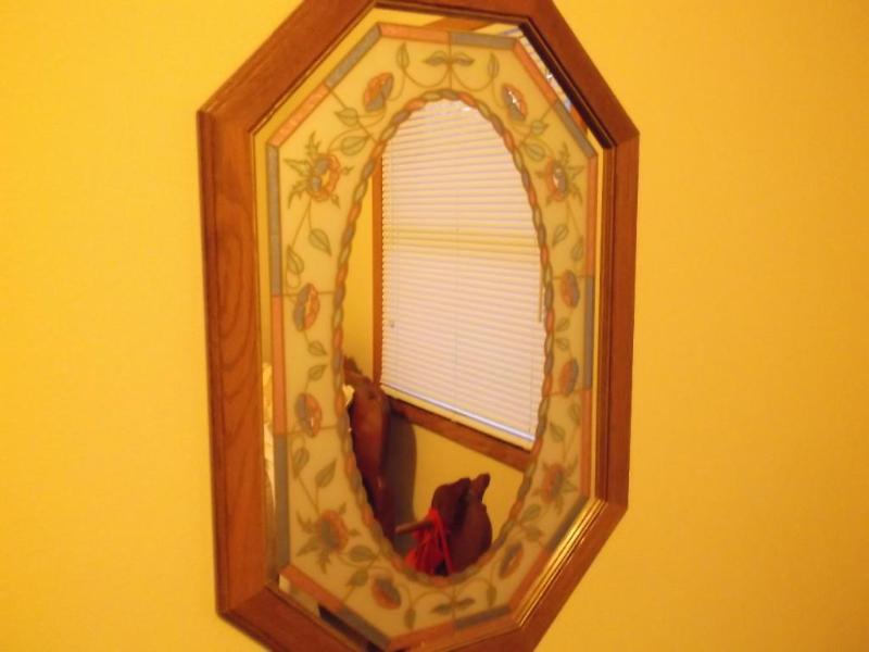 Very nice light oak&nbsp framed mi...