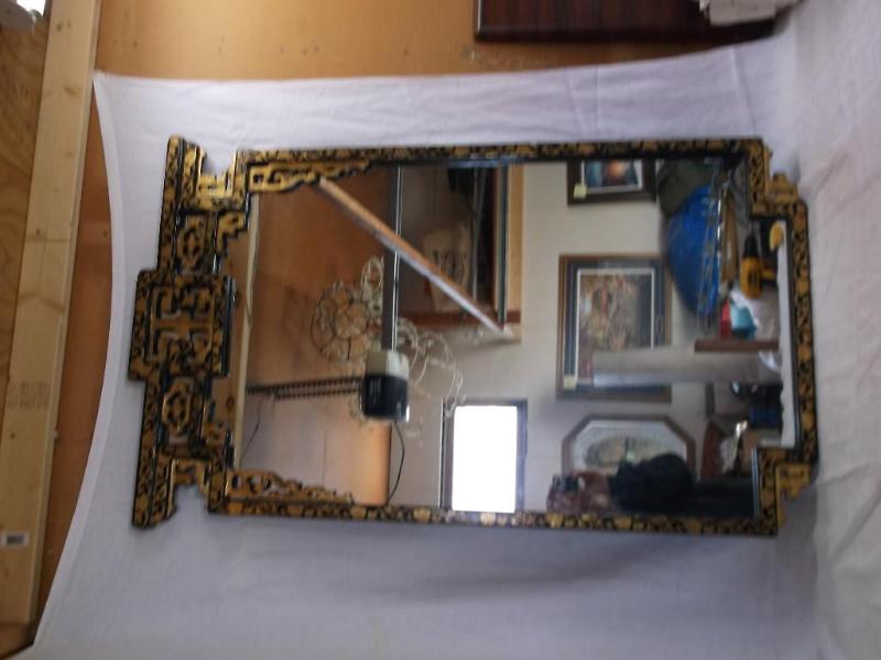Large Black &amp Gold&nbsp Mirror...