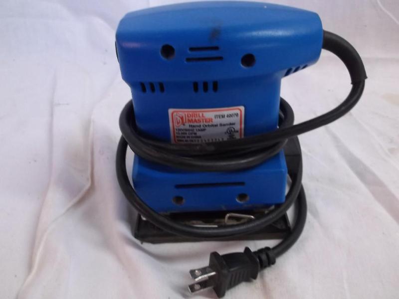 Drillmaster hand sander powers up....