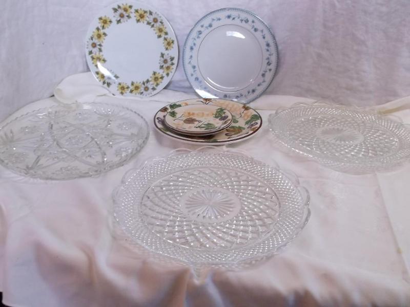 3 Glass 13 12&quot serving trays ...