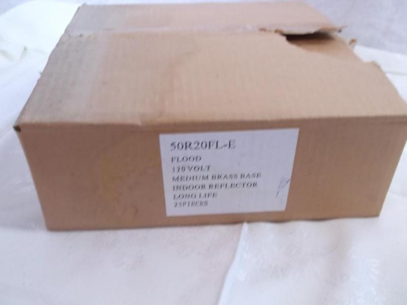 Case of 25 flood indoor light bulbs...