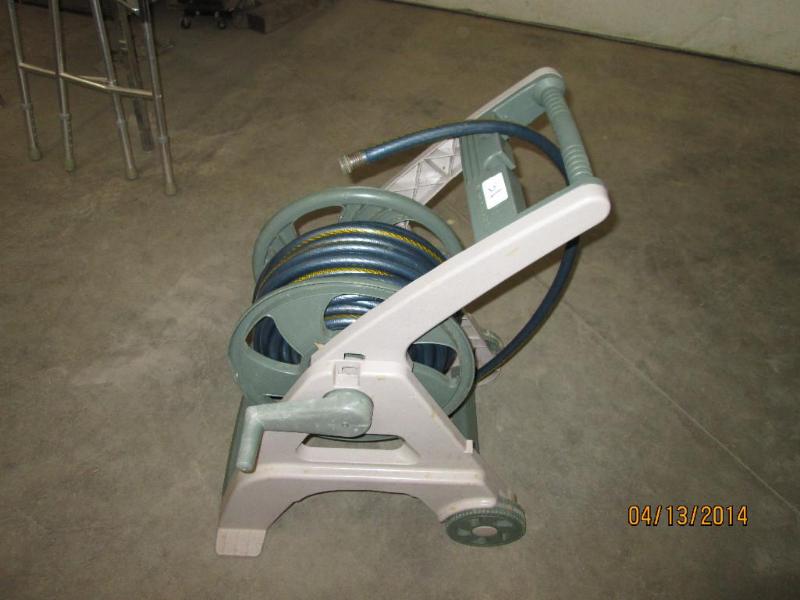 Garden Hose Reel With Hose, Good Co...