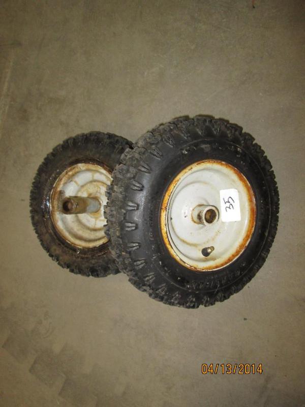 (2) 4.10x6 Snowblower Tires...