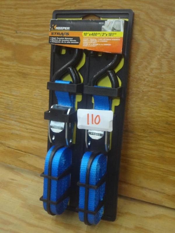 New Keeper 2-Pack 10ft 400# Ratchet...