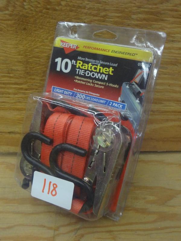 New Keeper 2-Pack 10ft 300# Ratchet...