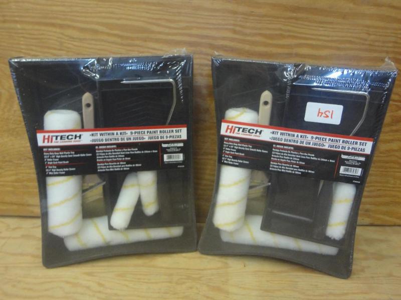 (2) New 9-Piece Paint Roller Sets...