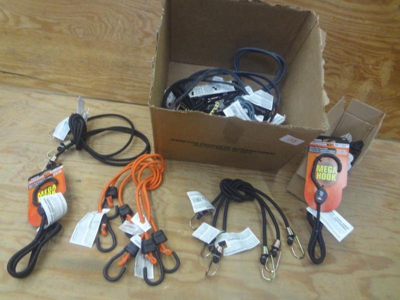 Large Assortment Of New Bungee Stra...