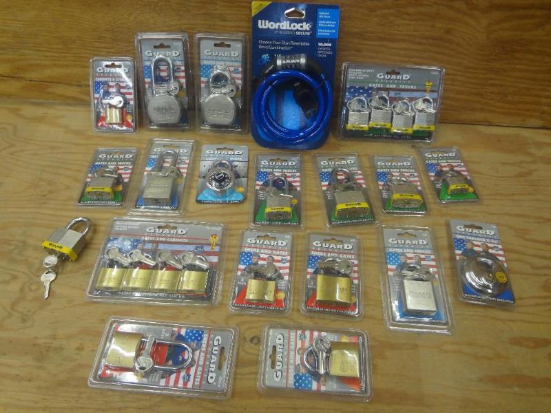 Assortment Of New Padlocks, Locks ...